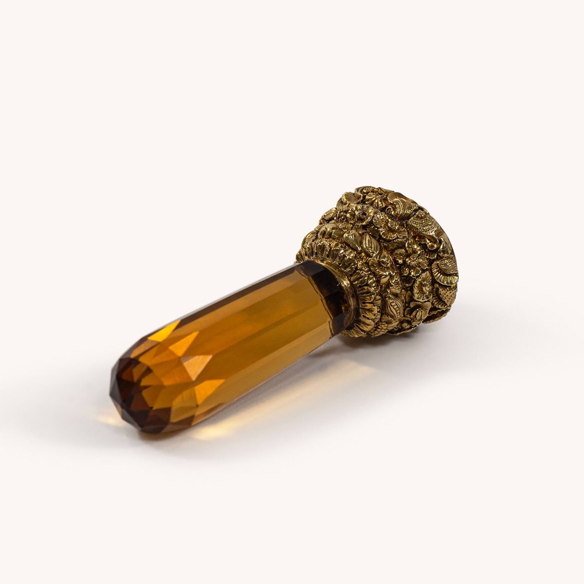 Desk Seal | Faceted Amber Crystal Desk Seal