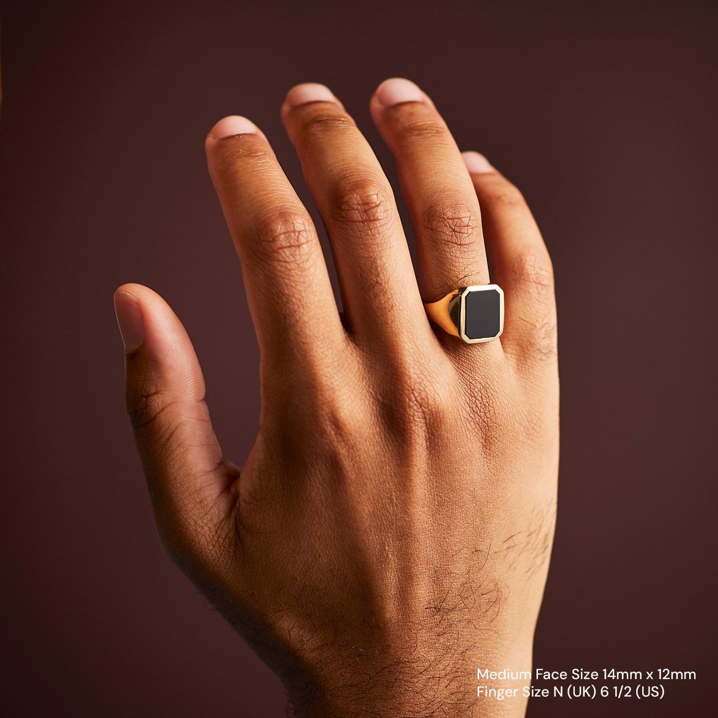 Stone Set Portrait Signet Ring