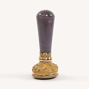 Desk Seal | Purple Agate & Gilt Desk Seal