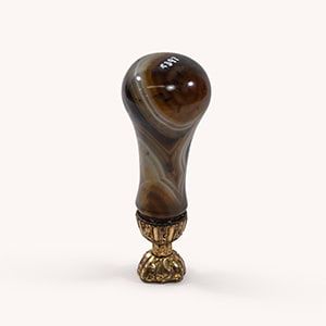Desk Seal | Brown Agate & Bloodstone Desk Seal