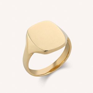 Cushion Court Signet Ring