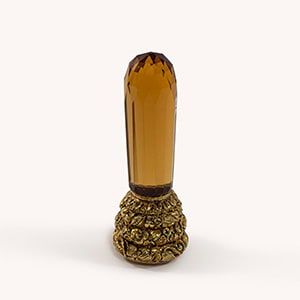 Desk Seal | Faceted Amber Crystal Desk Seal