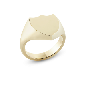 Shield Engrailed Signet Ring